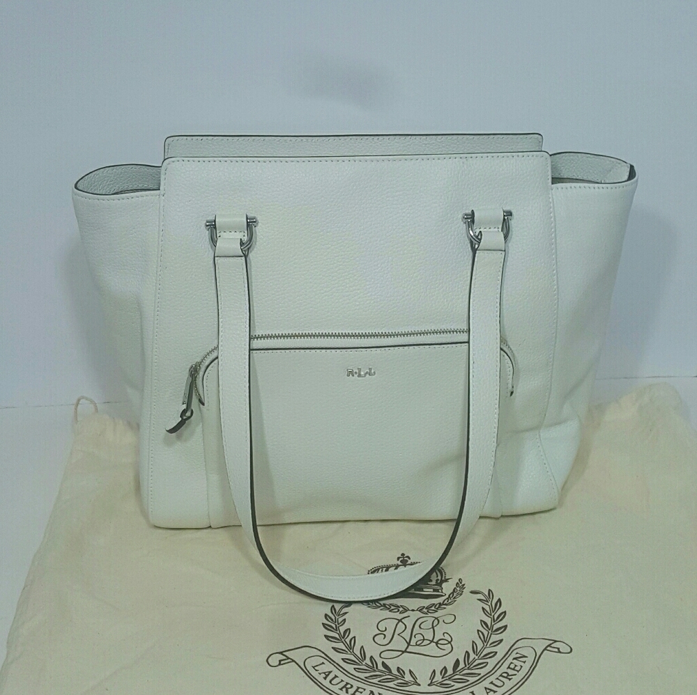 Lauren Ralph Lauren White Handbag